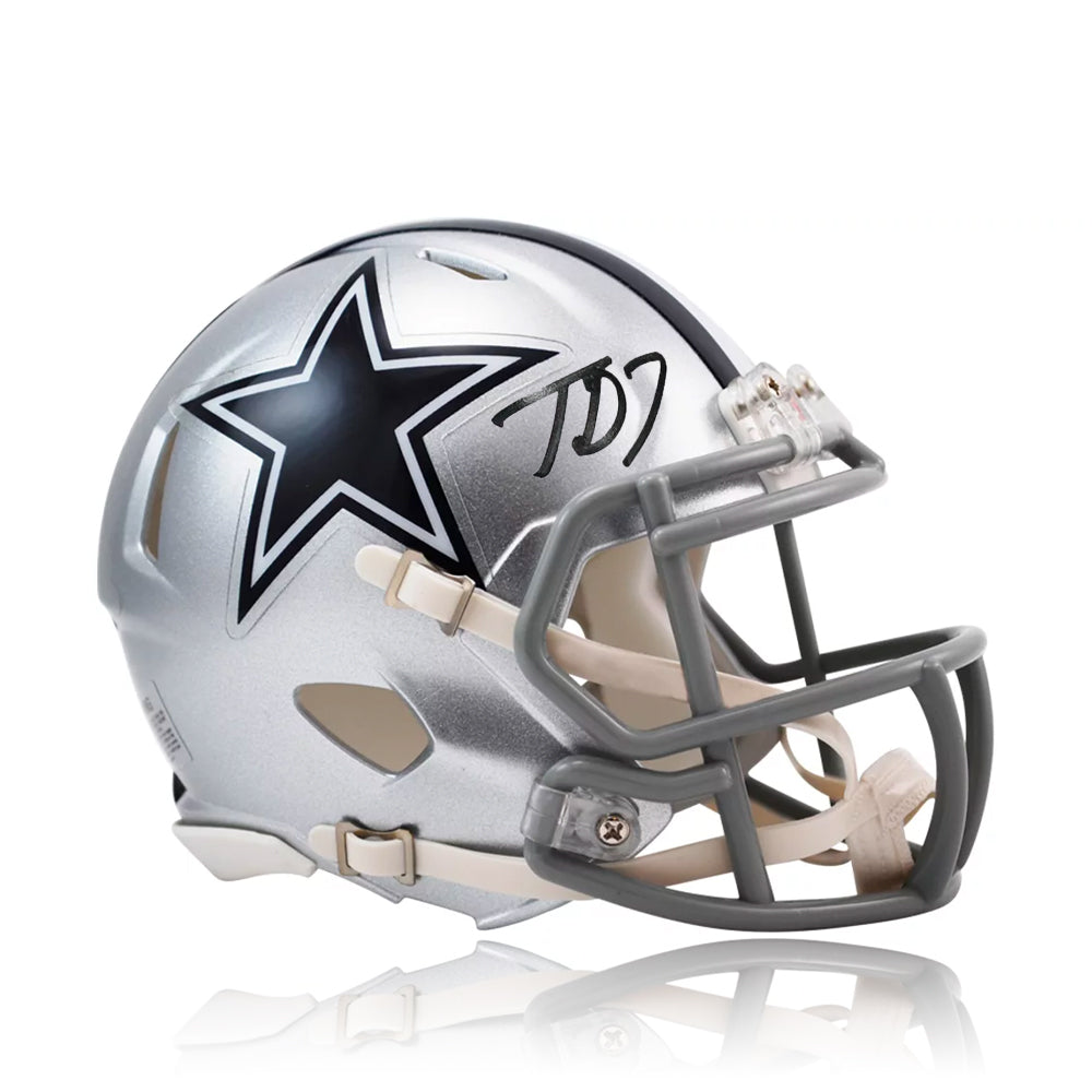 Trevon Diggs Dallas Cowboys Autographed Speed Mini-Helmet 1
