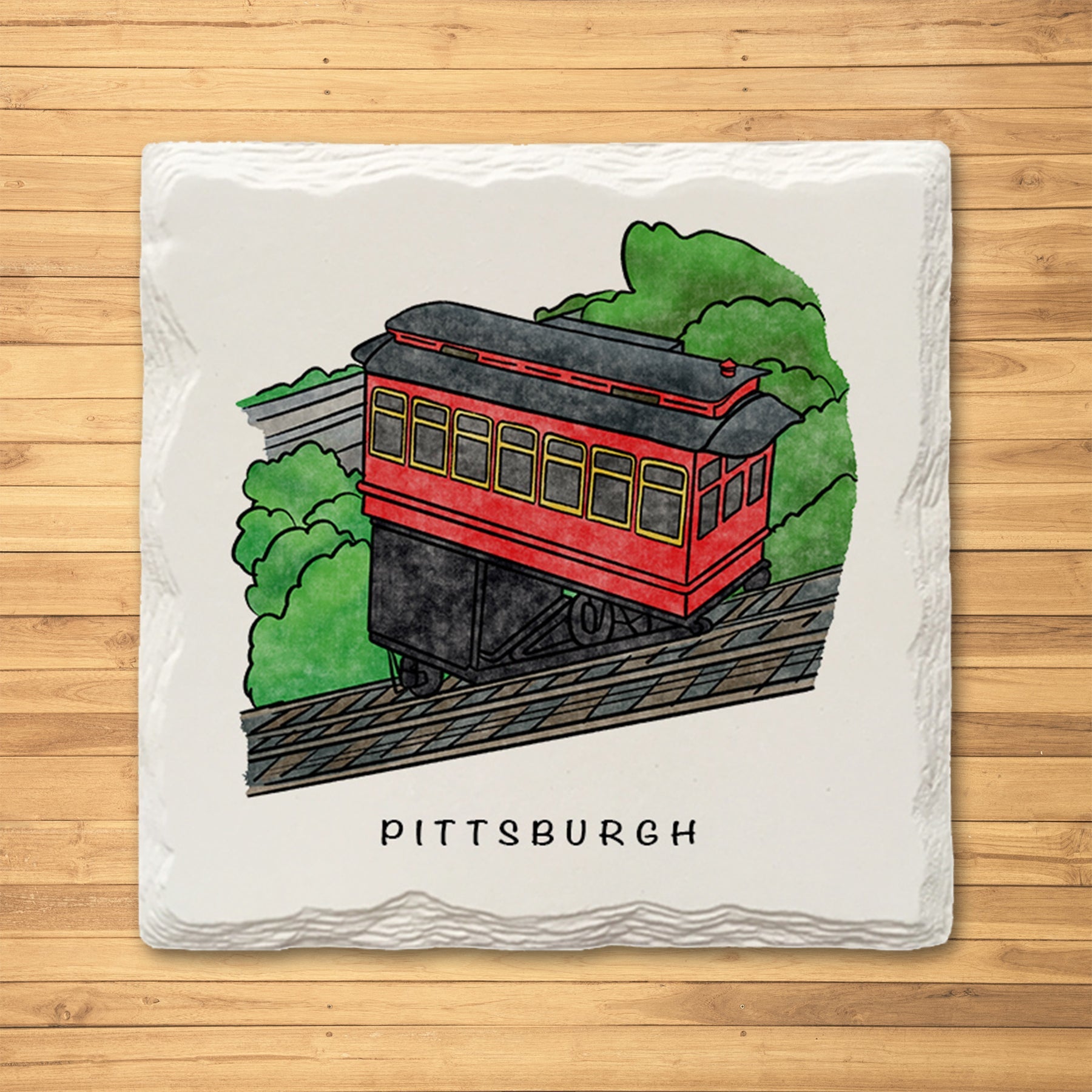 Pittsburgh City Variety Pack - Ceramic Drink Coasters - 4 Pack 5