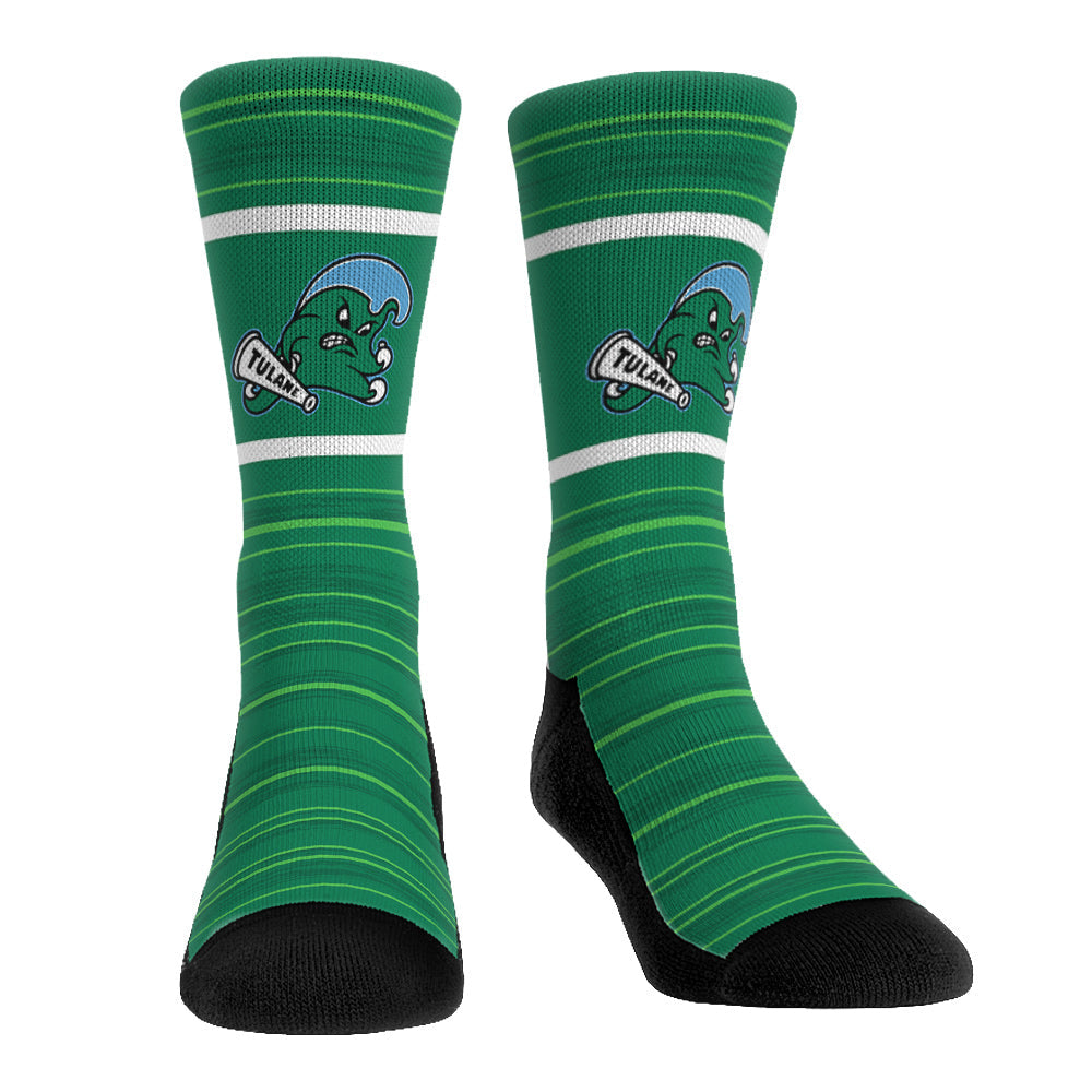 Tulane Green Wave - Classic Lines | Rock 'Em Socks