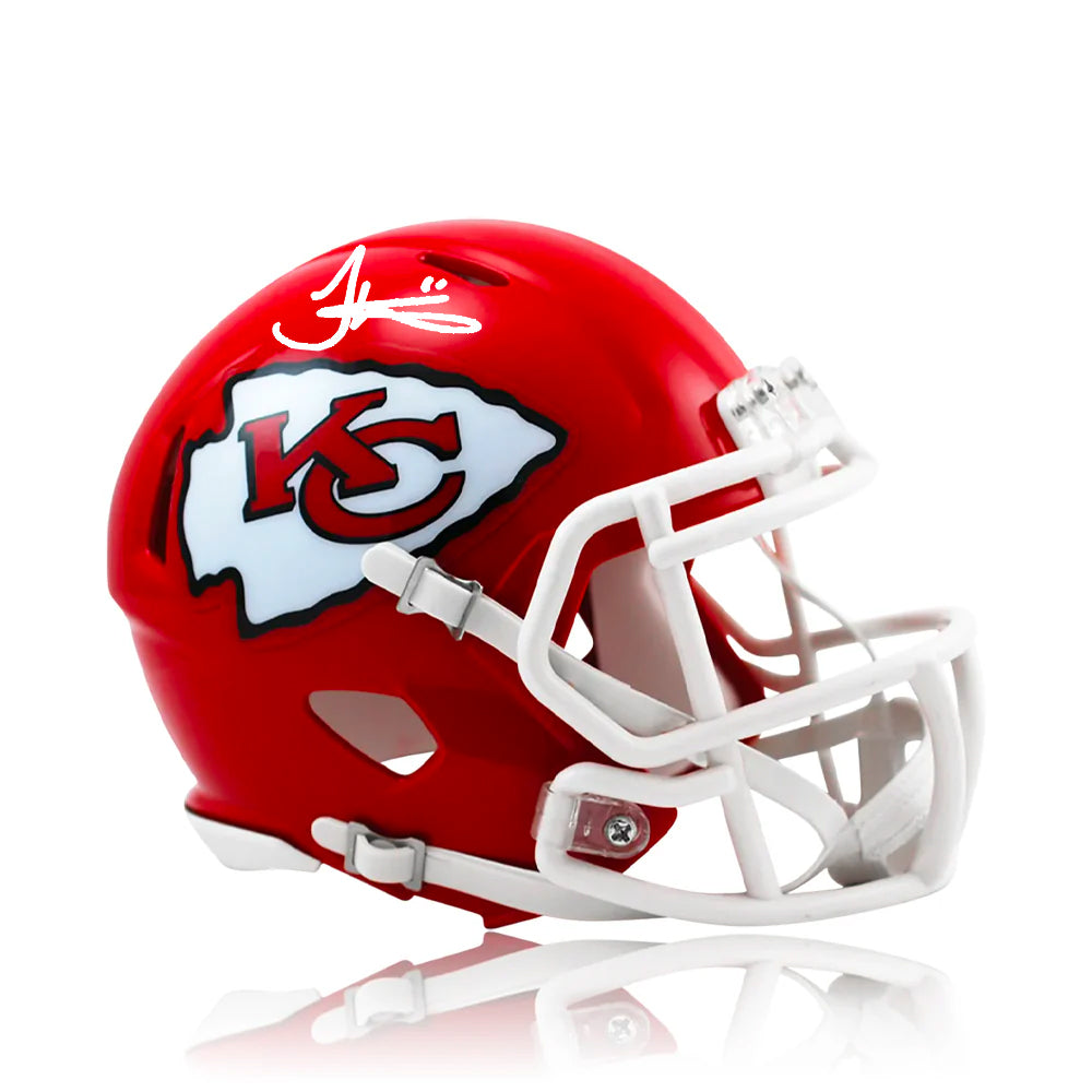 Tyreek Hill Kansas City Chiefs Autographed Football Speed Mini-Helmet 1