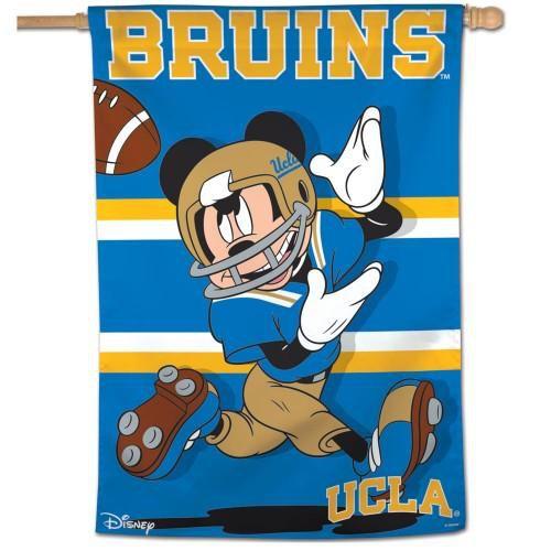 UCLA Bruins Flag Mickey Mouse Football Banner