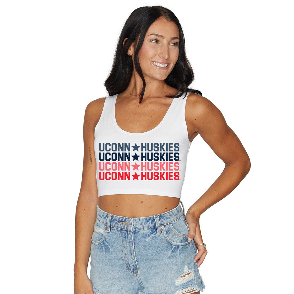 UConn Repeat Crop Tank Top | lojobands