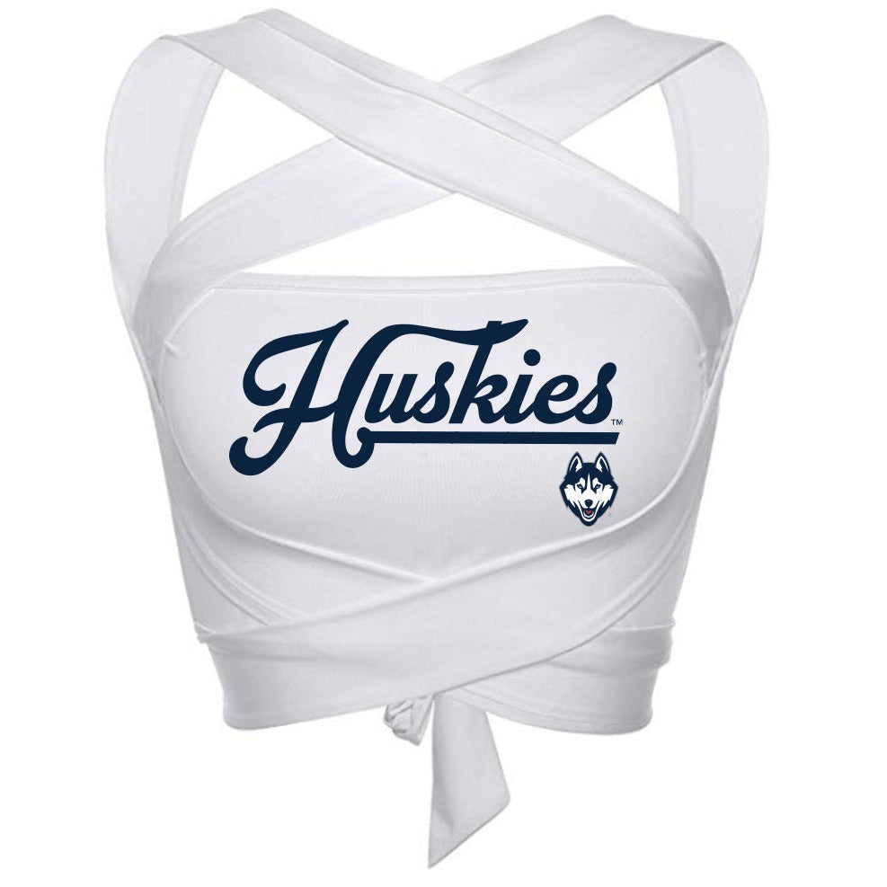 UConn White Multi Way Bandeau Top | lojobands 5
