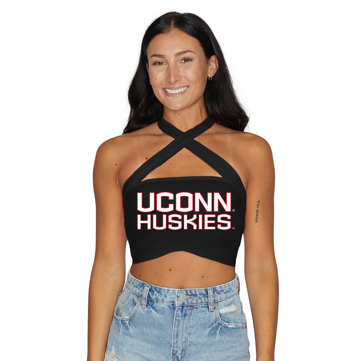 UConn Black Multi Way Bandeau Top | lojobands 4