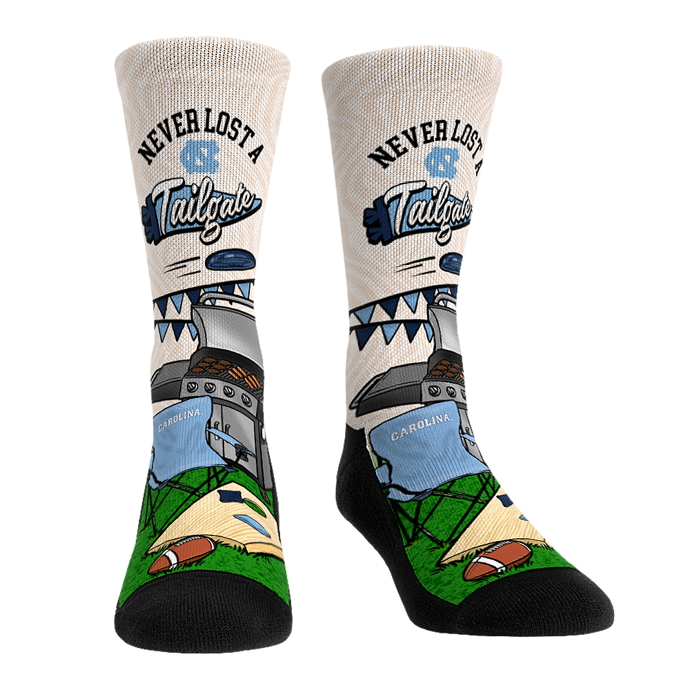 North Carolina Tar Heels - Never Lost a Tailgate | Rock 'Em Socks 1