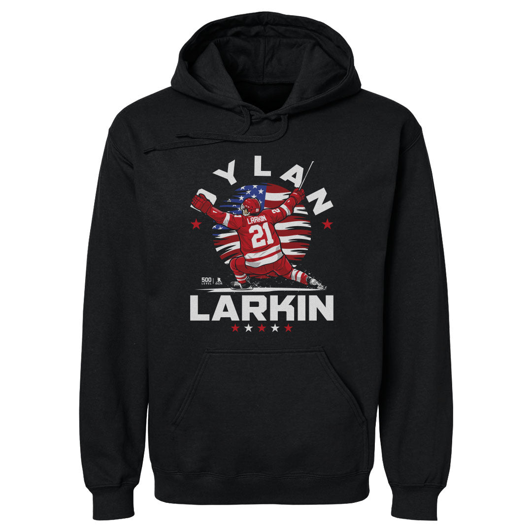 Dylan Larkin Detroit USA Flag Celebration