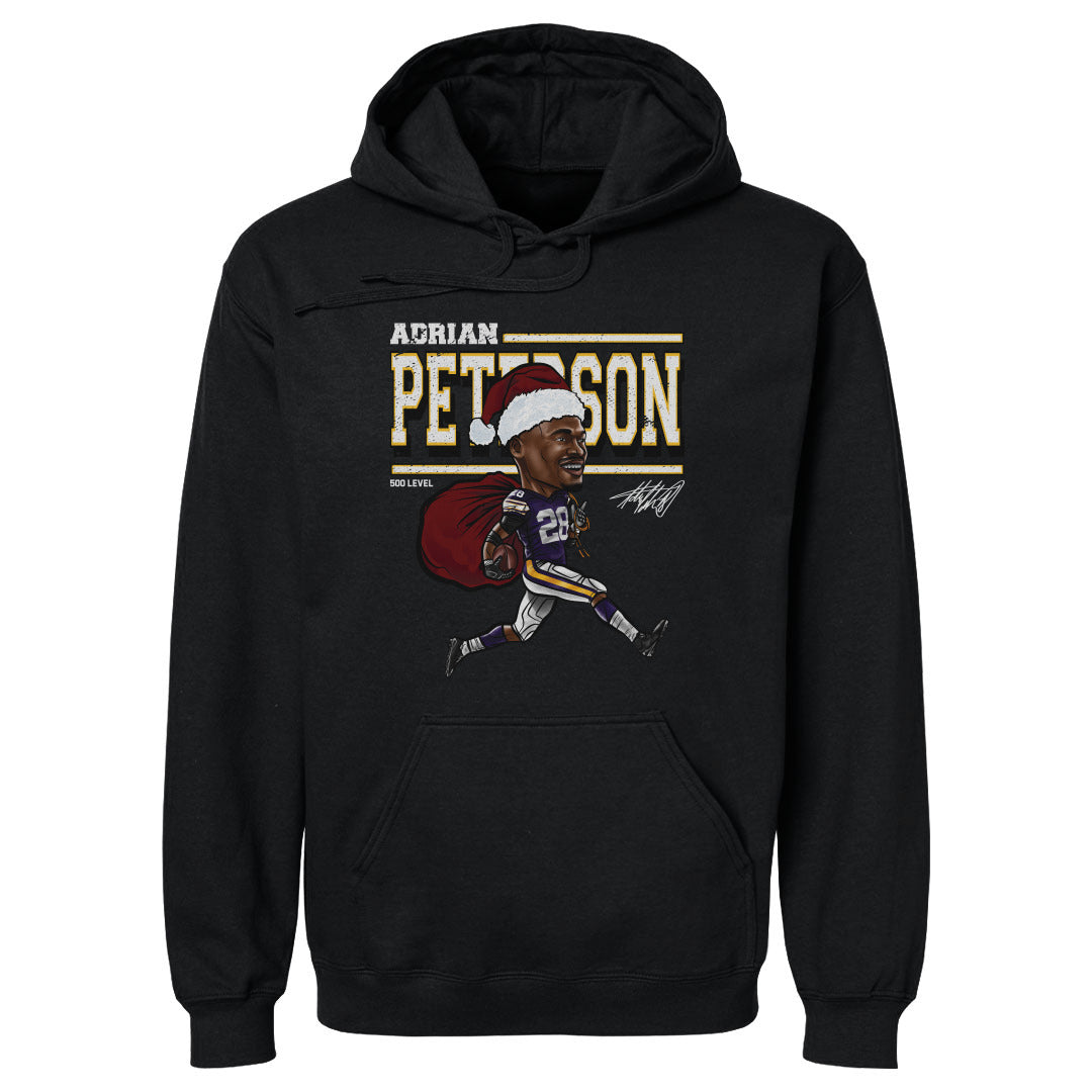 Adrian Peterson Minnesota Cartoon Santa Hat