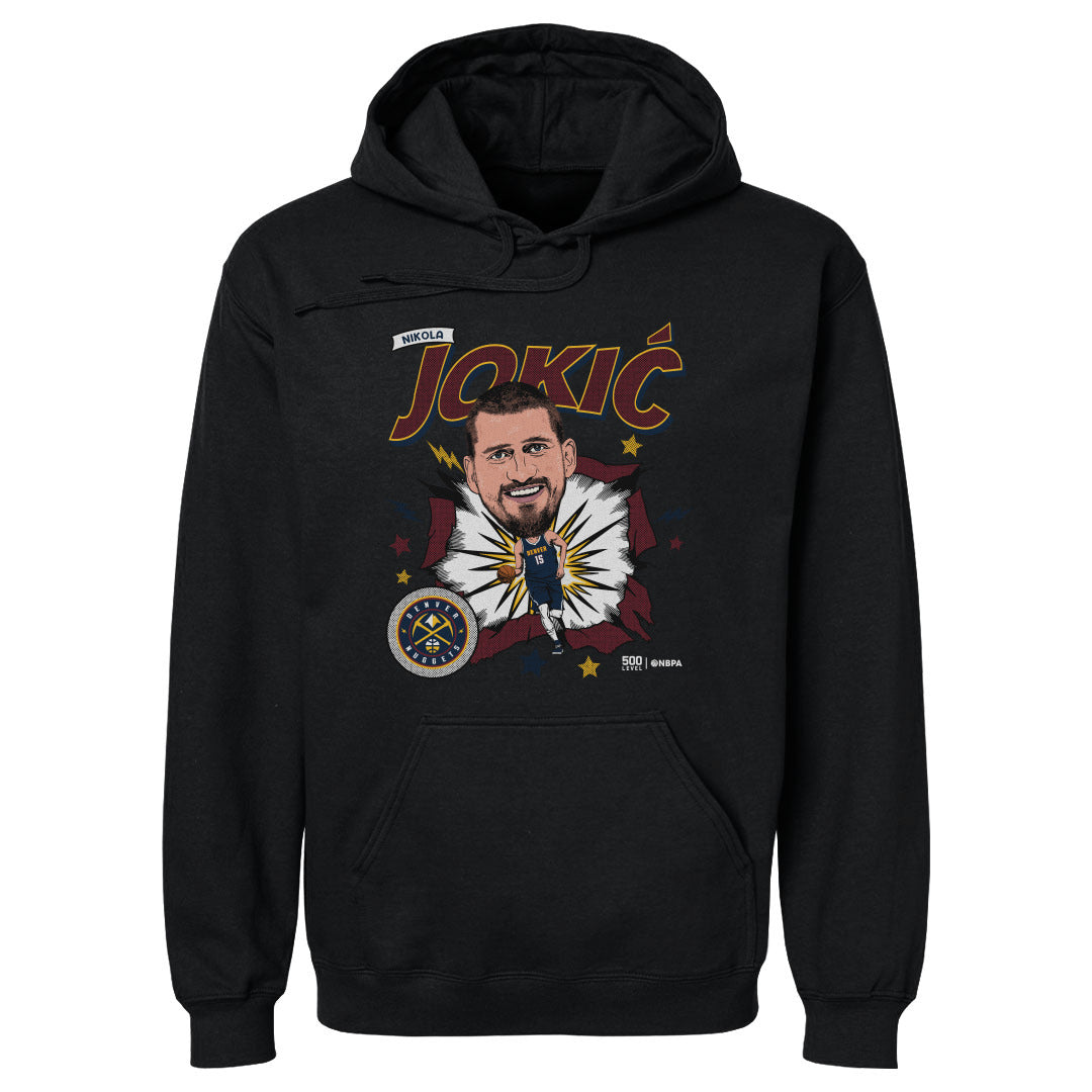 Nikola Jokic Denver Nuggets Caricature Retro