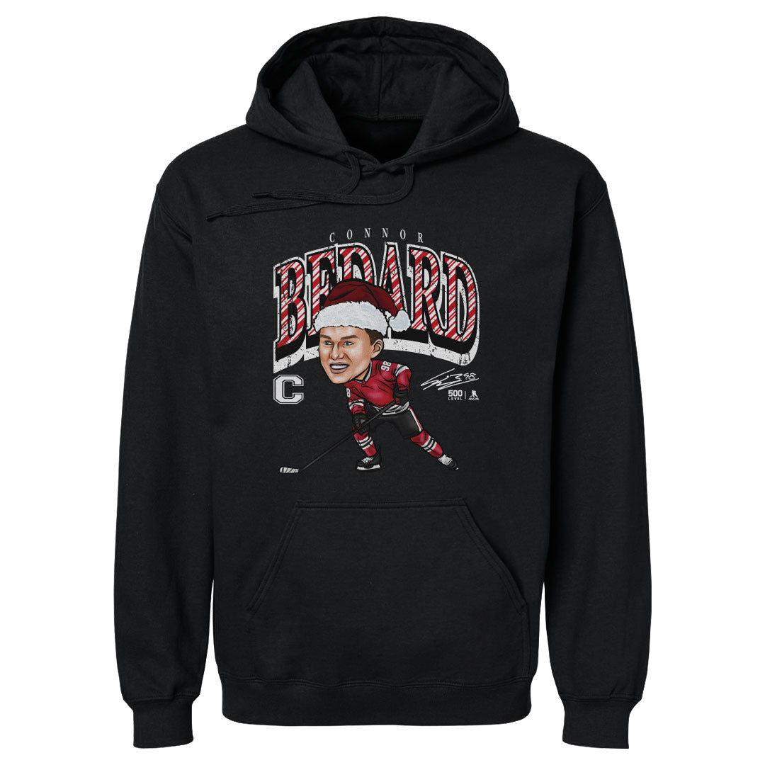 Connor Bedard Chicago Cartoon Santa Hat 3