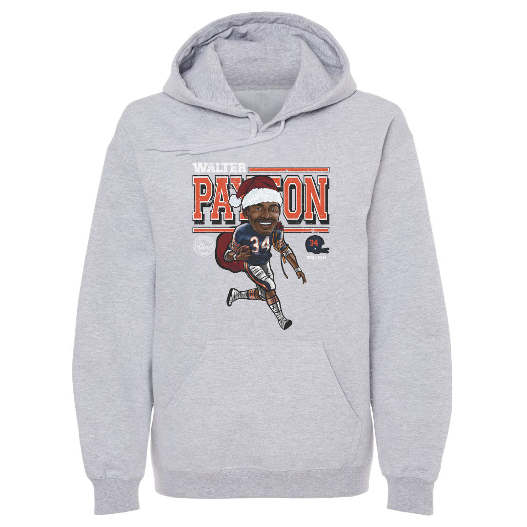 Walter Payton Chicago Cartoon Santa Hat