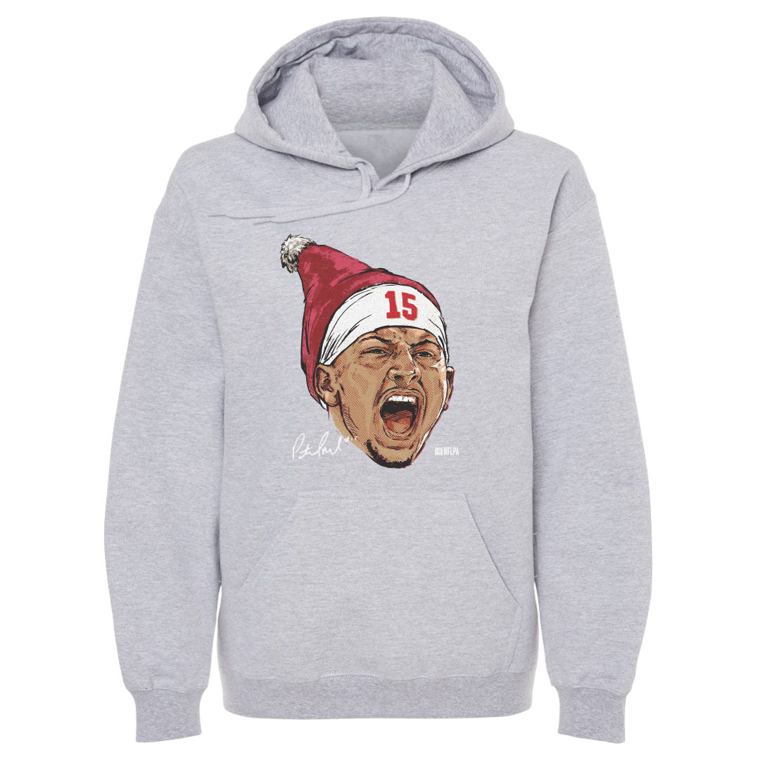 Patrick Mahomes Kansas City Portrait Santa Hat