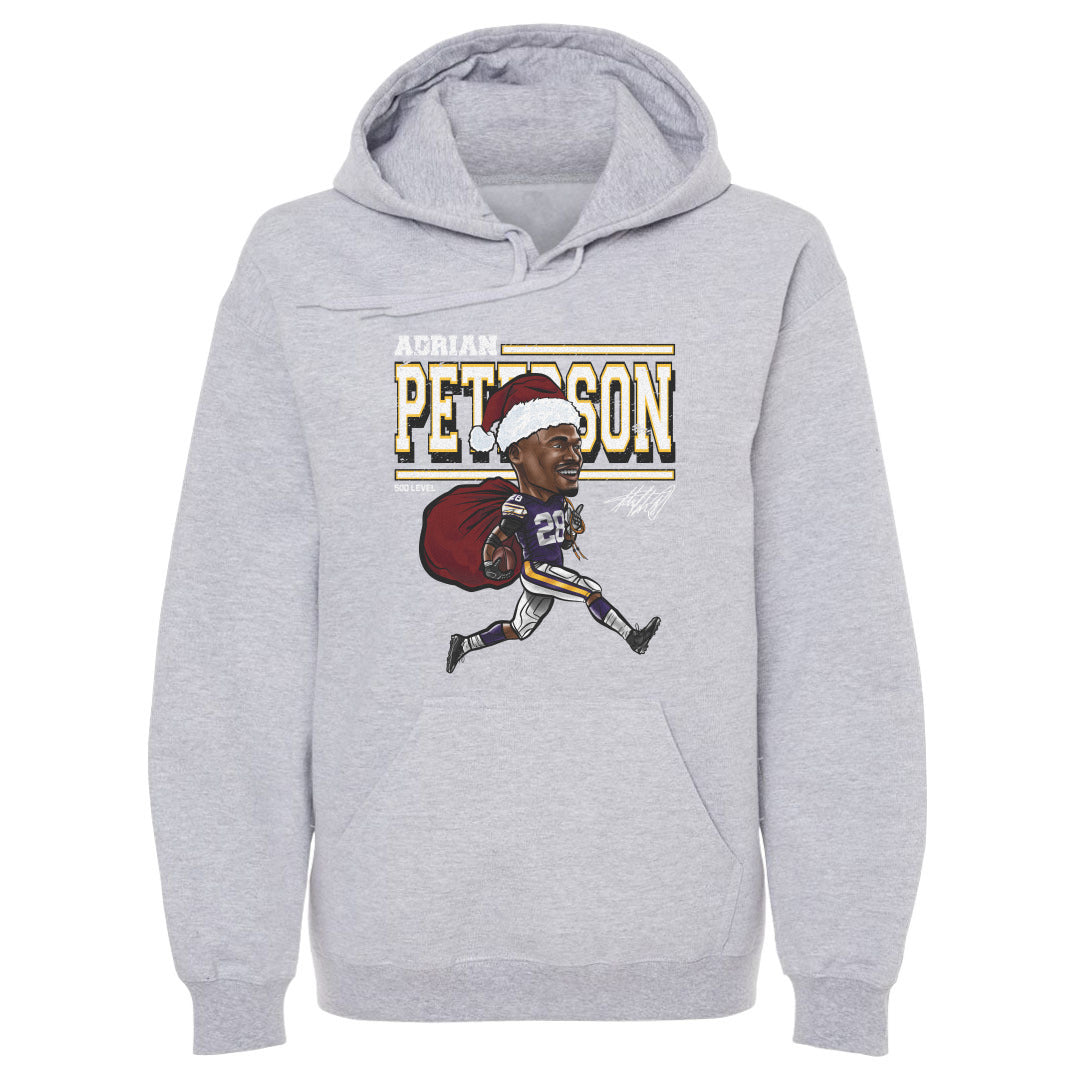 Adrian Peterson Minnesota Cartoon Santa Hat