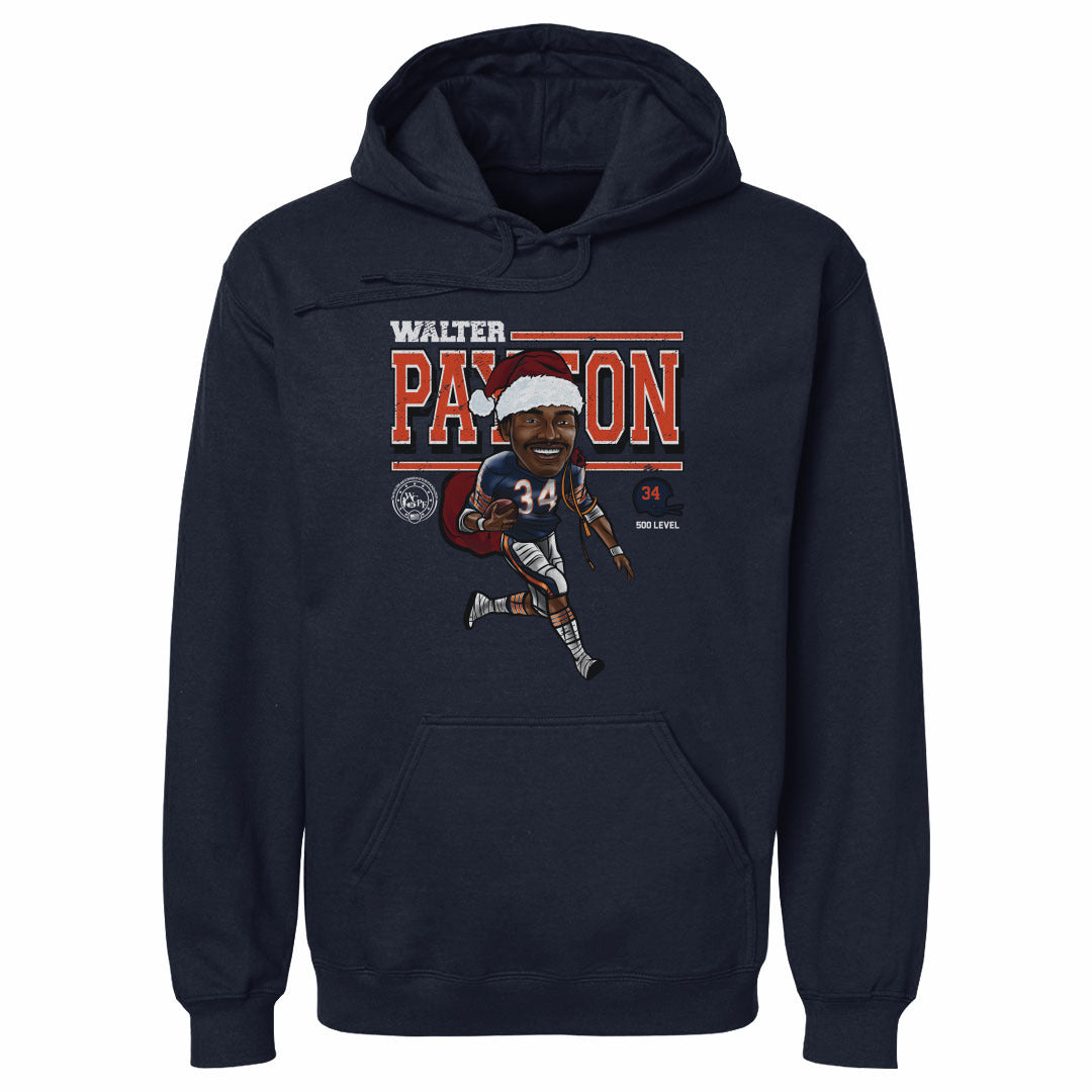 Walter Payton Chicago Cartoon Santa Hat