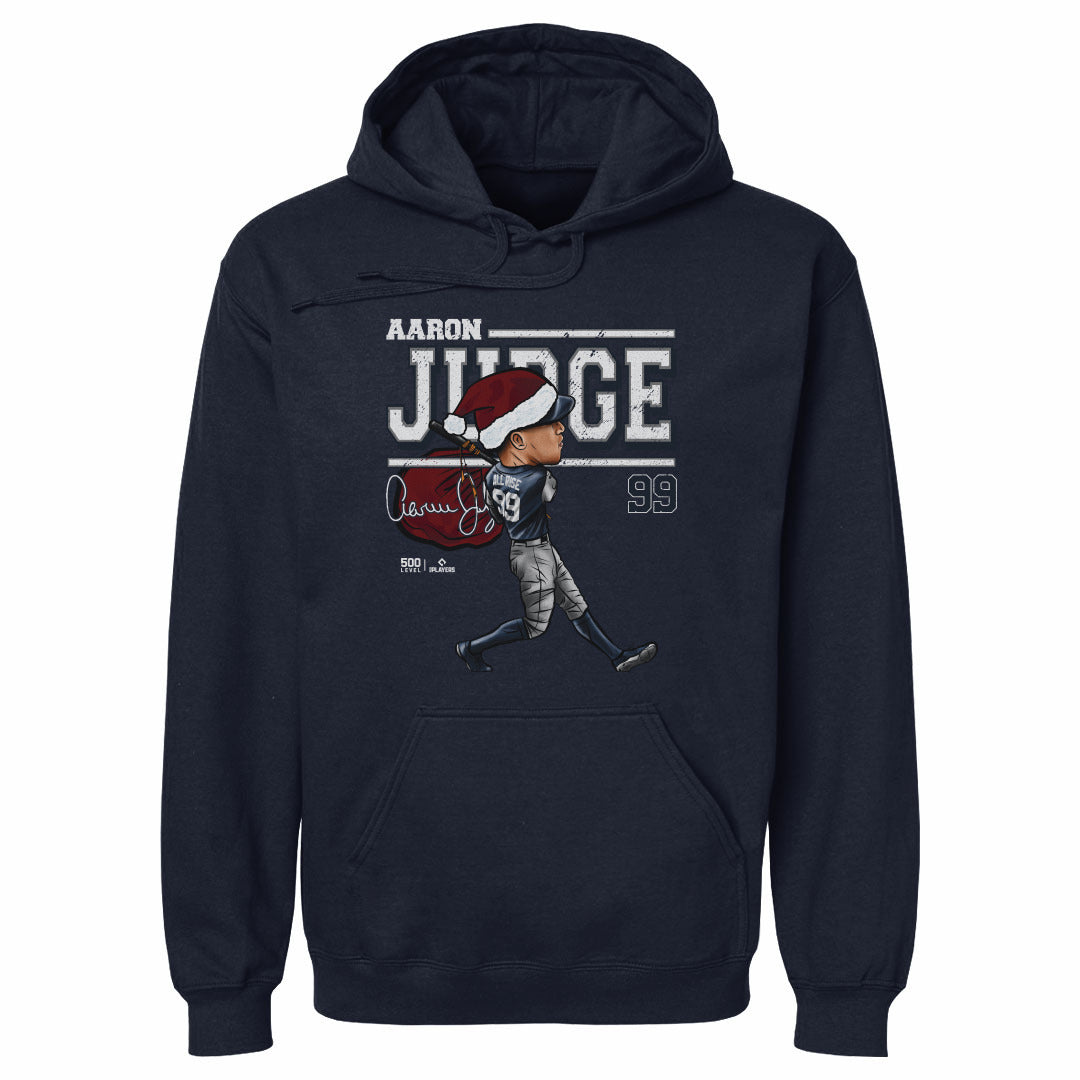 Aaron Judge New York Y Cartoon Santa Hat