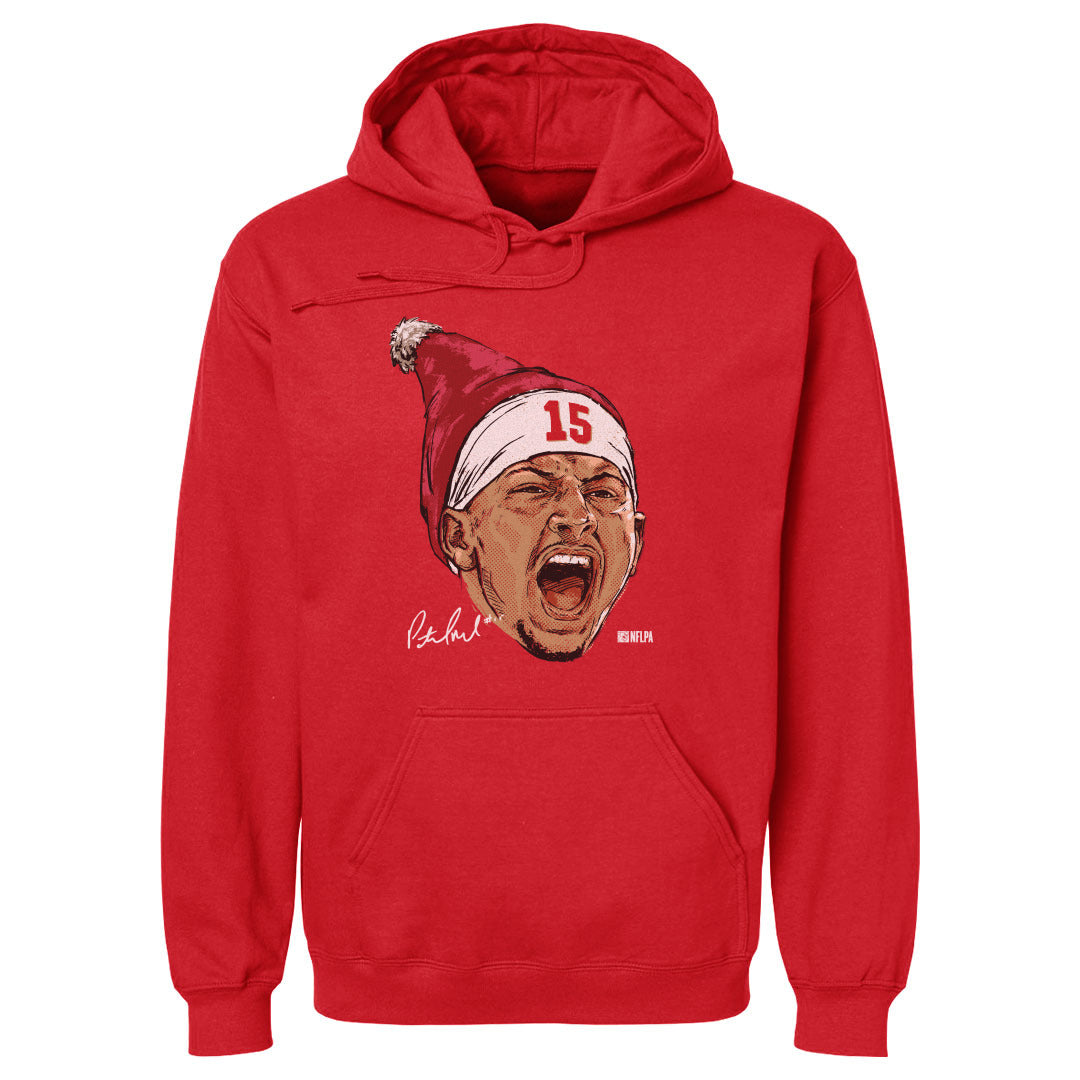 Patrick Mahomes Kansas City Portrait Santa Hat 3