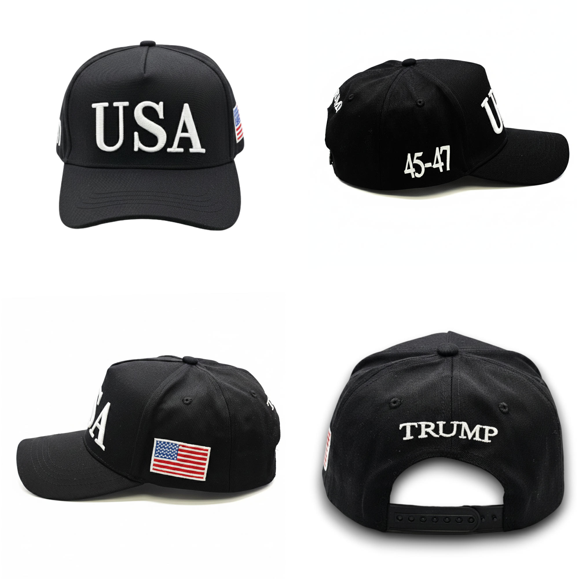 USA TRUMP A-Frame Snapback Hat 4