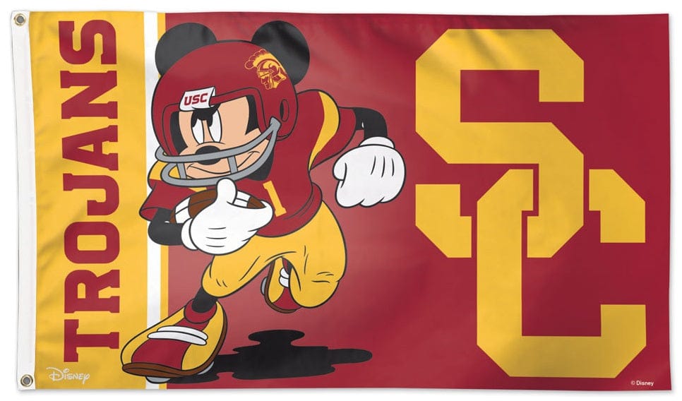 USC Trojans Flag 3x5 Mickey Mouse Disney