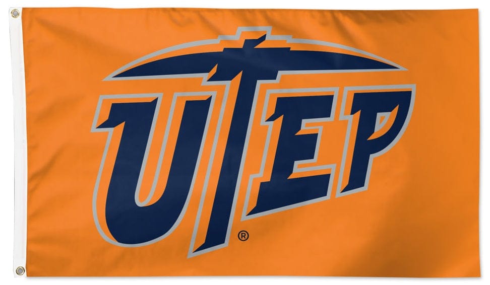 UTEP Flag 3x5 Orange Logo