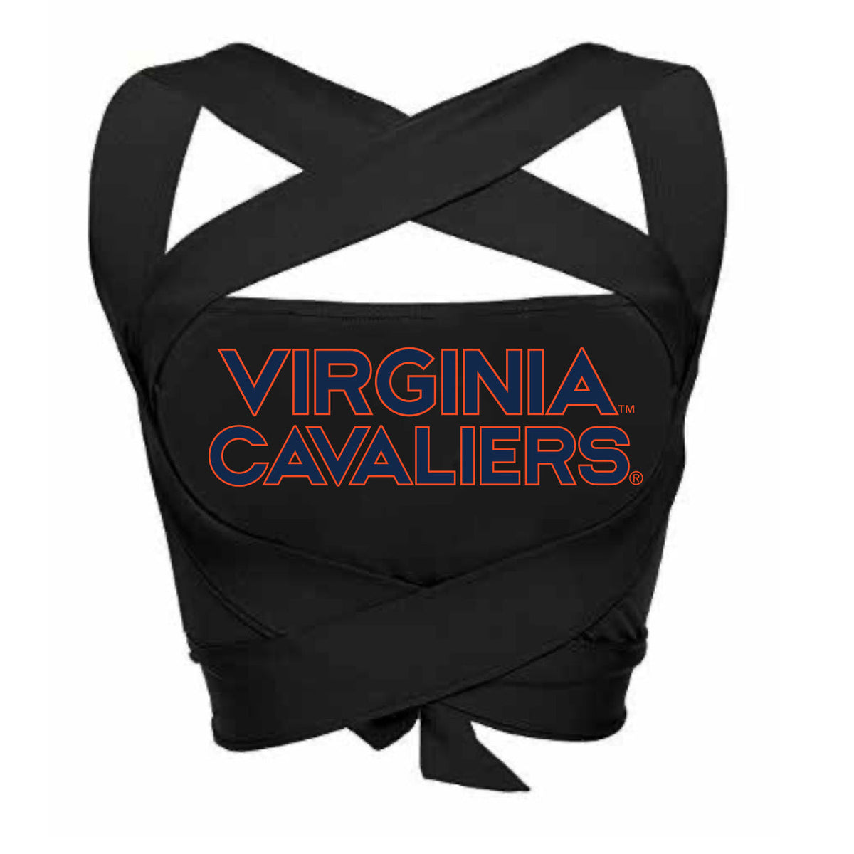 Virginia Cavaliers Black Multi Way Bandeau Top | lojobands 4