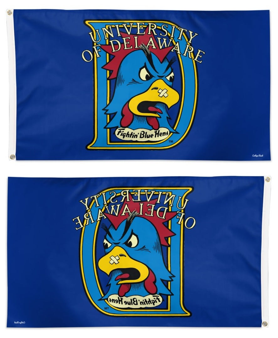 University of Delaware Blue Hens Flag 3x5 Logo