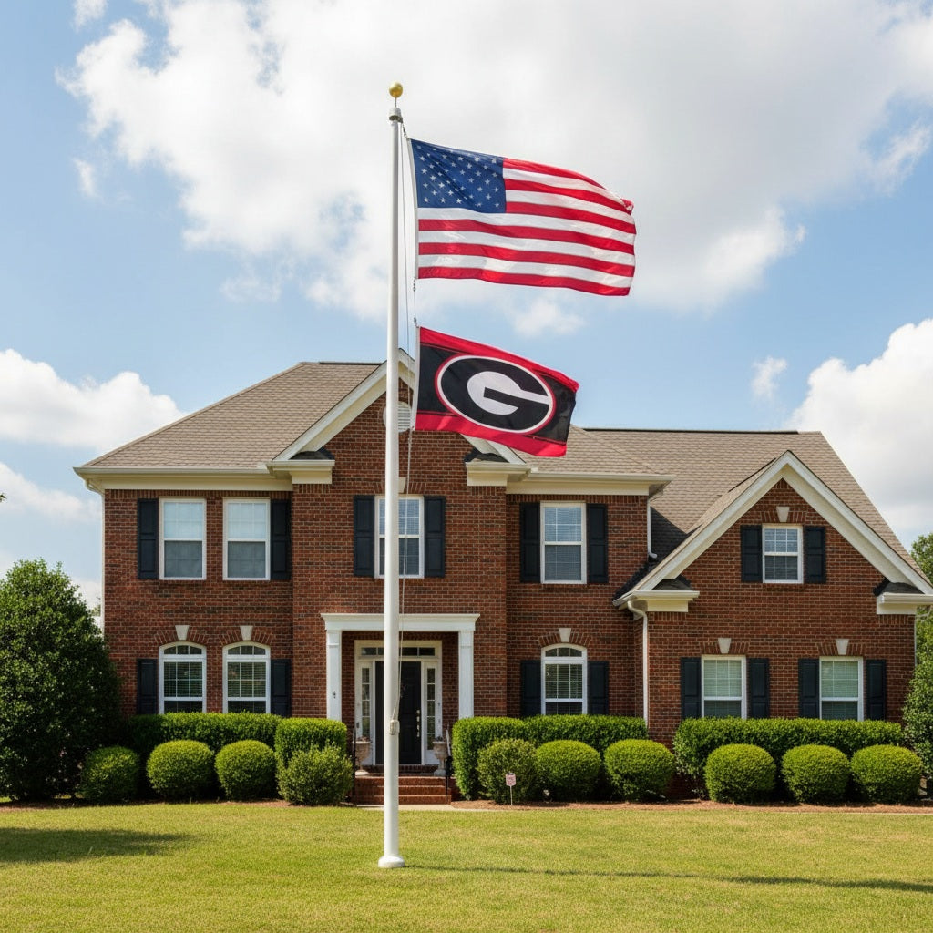 University of Georgia Bulldogs Flag 3x5 Striped