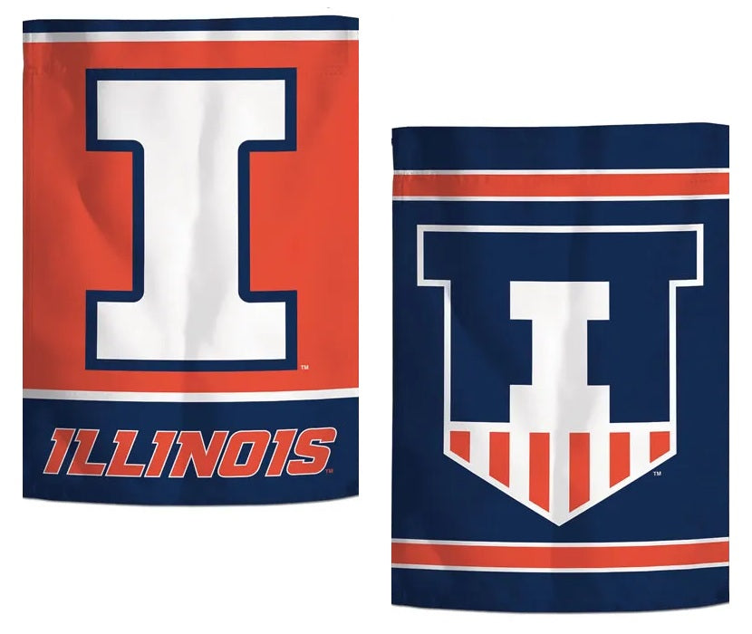 University of Illinois Garden Flag 2 Sided Illini