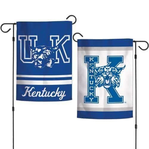 University of Kentucky Garden Flag 2 Sided Throwback Logo