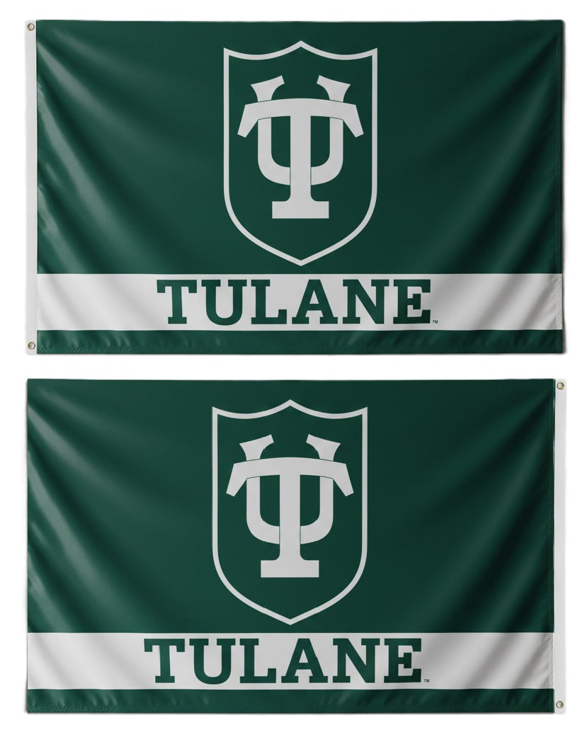 University of Tulane Flag 2 Sided 3x5