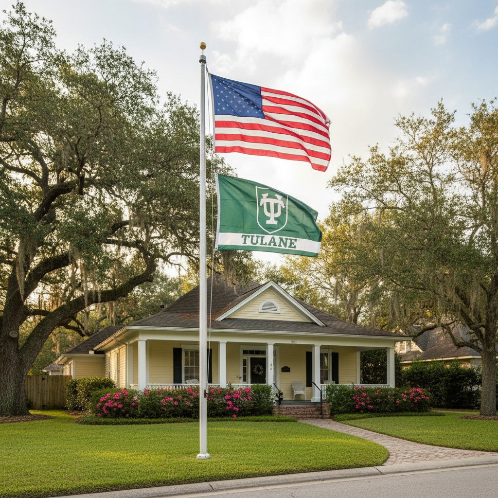 University of Tulane Flag 2 Sided 3x5