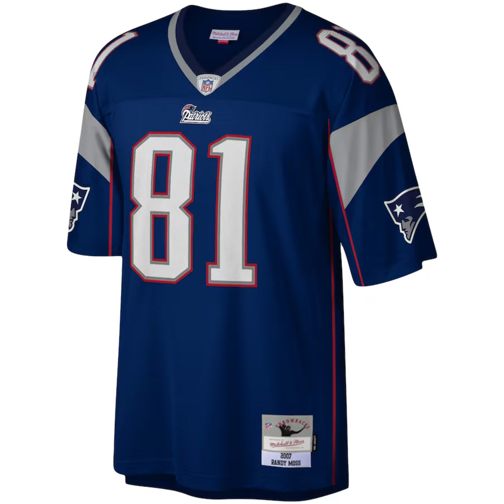 New England Patriots - Randy Moss Navy 2007 Legacy Player Men's Jersey 3