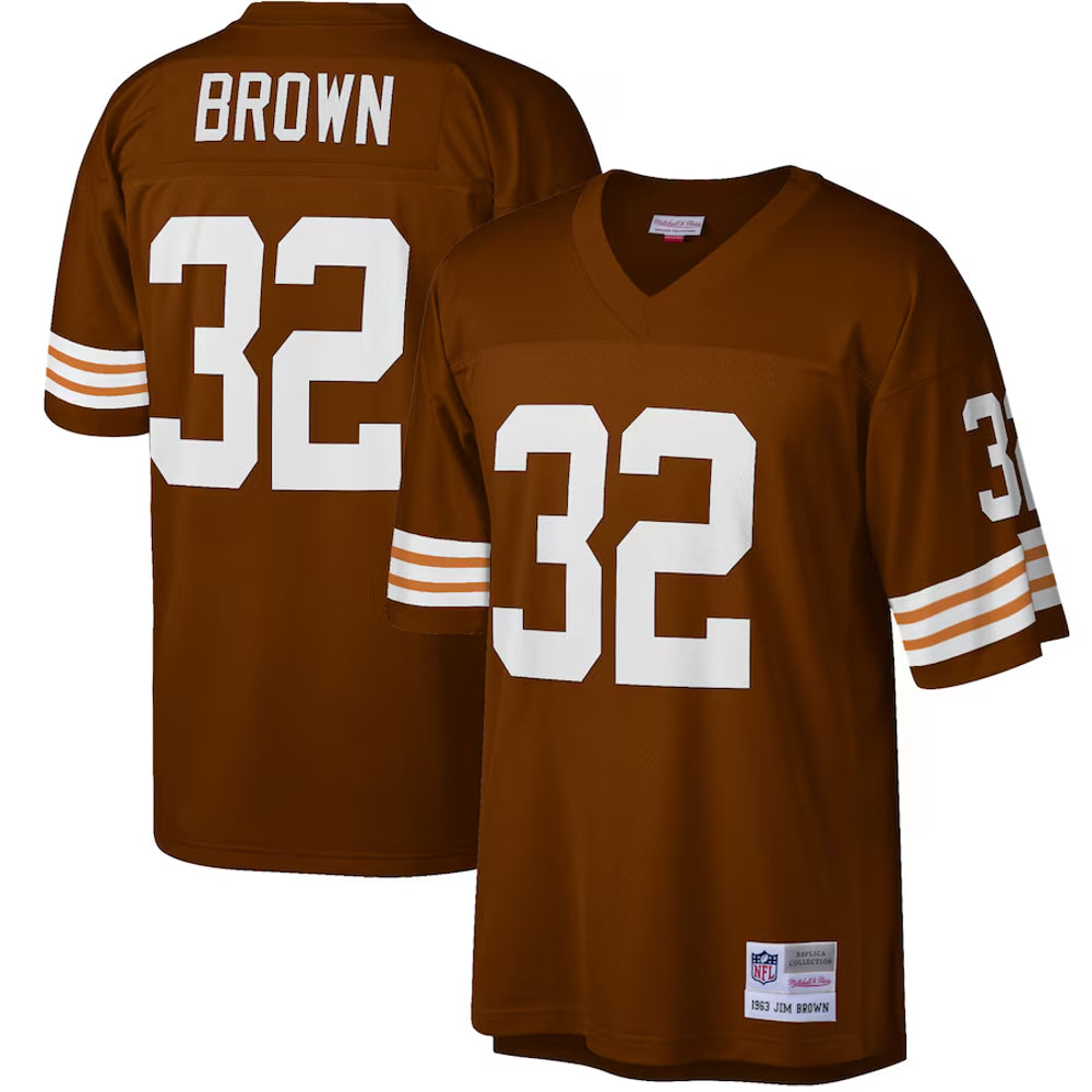 Cleveland Browns - NFL Jim Brown 1963 Brown Jersey 1