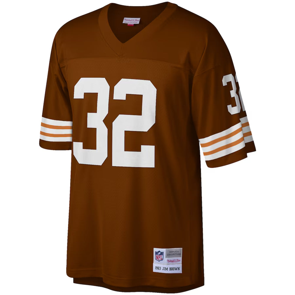 Cleveland Browns - NFL Jim Brown 1963 Brown Jersey 3
