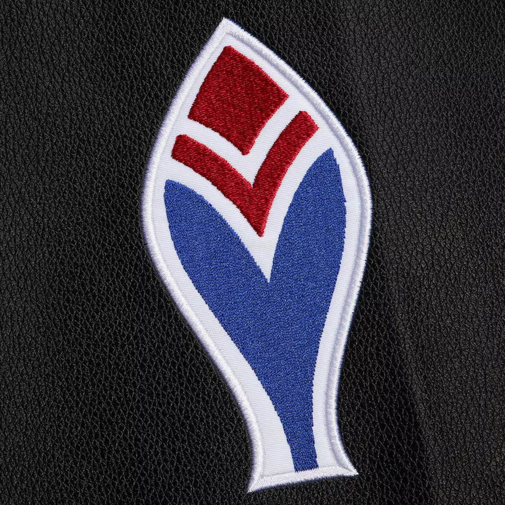 Atlanta Braves - MLB Black Out Collection Vintage Logo Full-Snap Varsity Jacket 7