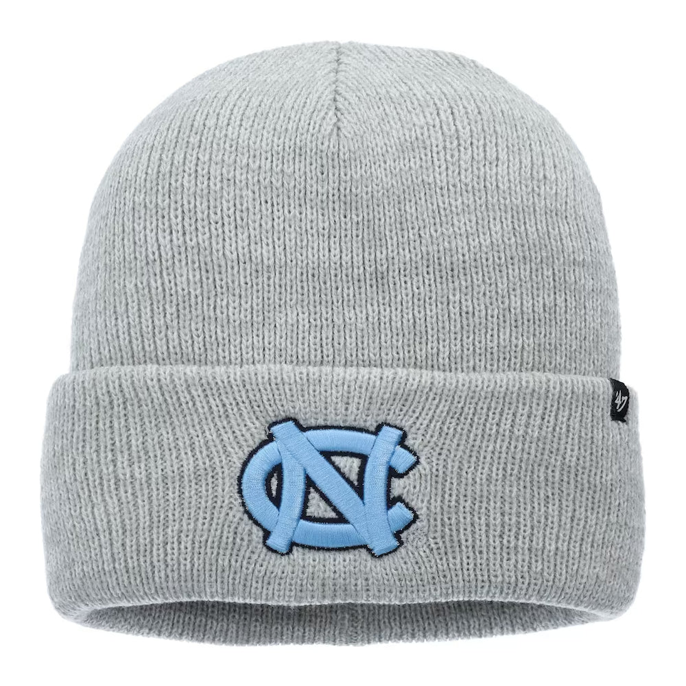 North Carolina Tar Heels - UNC Dark Grey Freeze Cuff Knit, 47 Brand 1