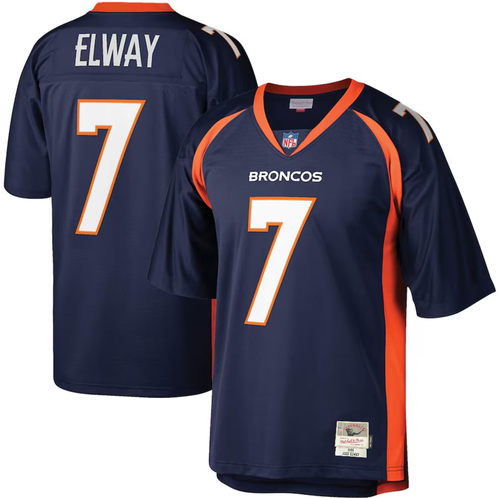 Denver Broncos - John Elway 1998 Navy Legacy Player Men's Jersey 1