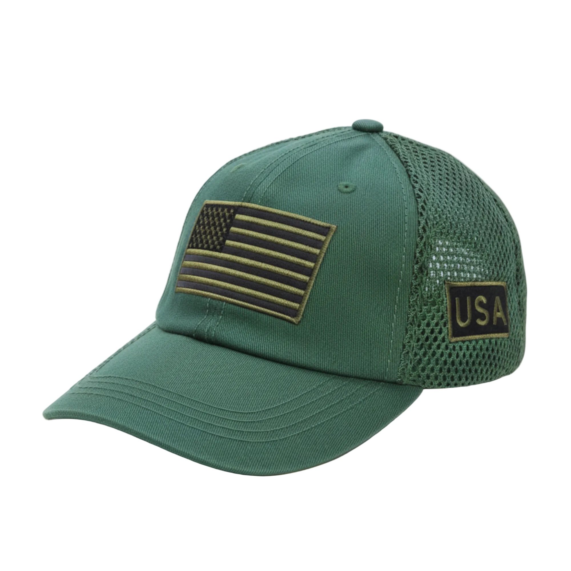 USA Tactical Trucker Cap – Double Mesh Back American Flag Hat 8