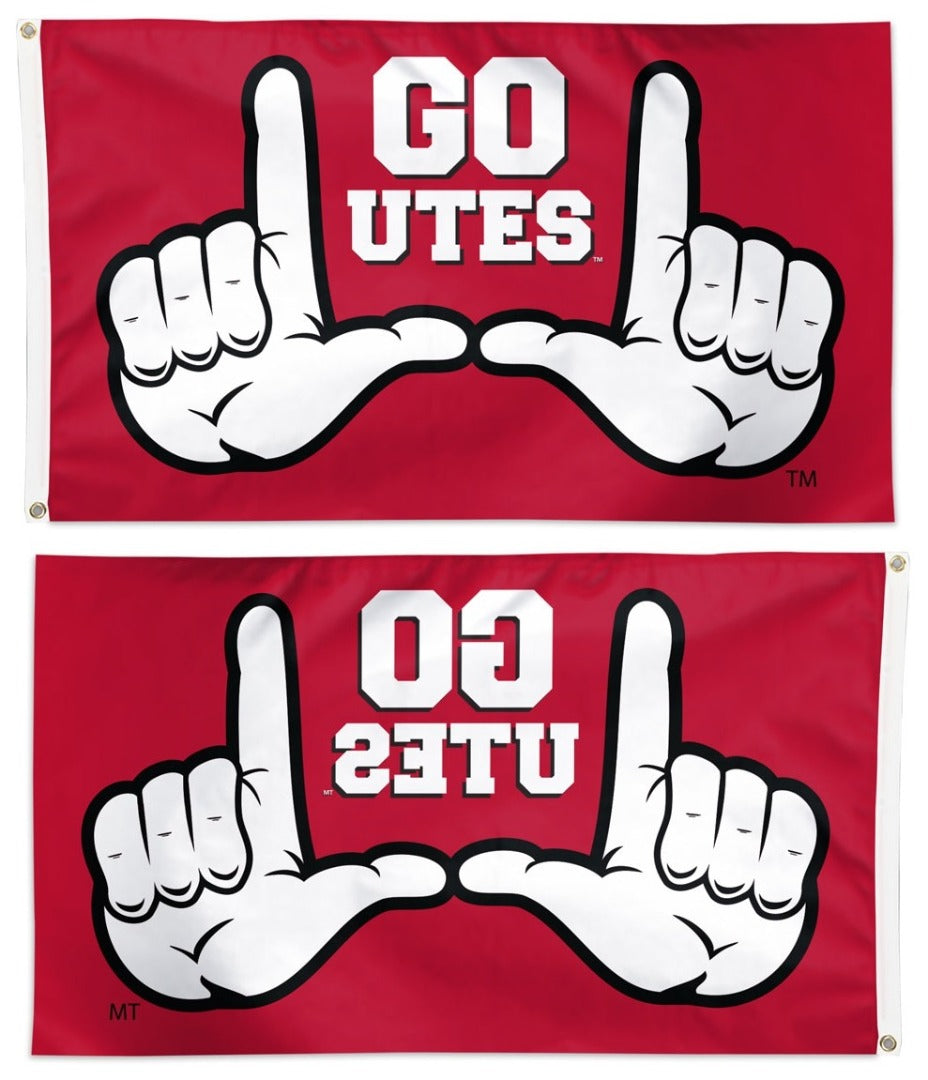 Utah Flag 3x5 Go Utes Solgan