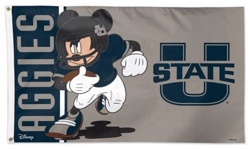 Utah State Flag 3x5 Mickey Mouse Aggies Football Disney
