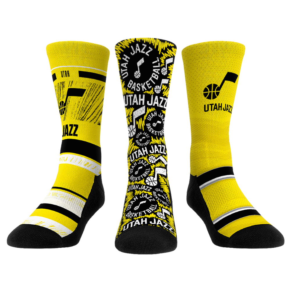 Utah Jazz - 3-Pack | Rock 'Em Socks 1