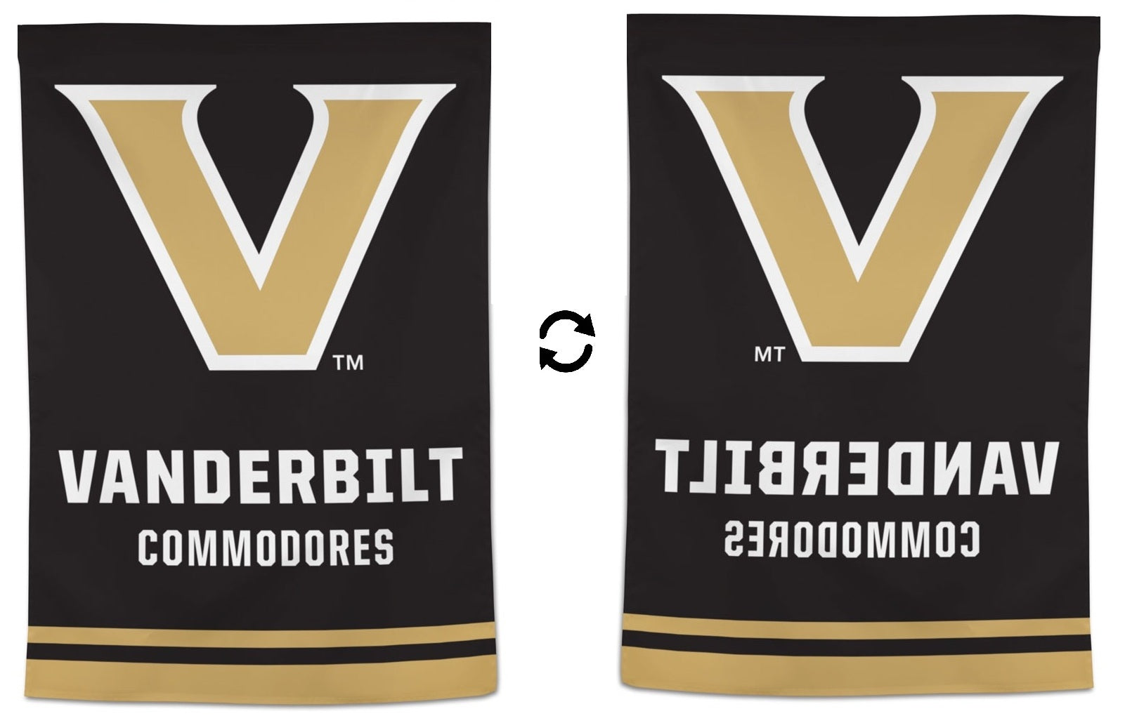 Vanderbilt Commodores Banner Vertical Flag