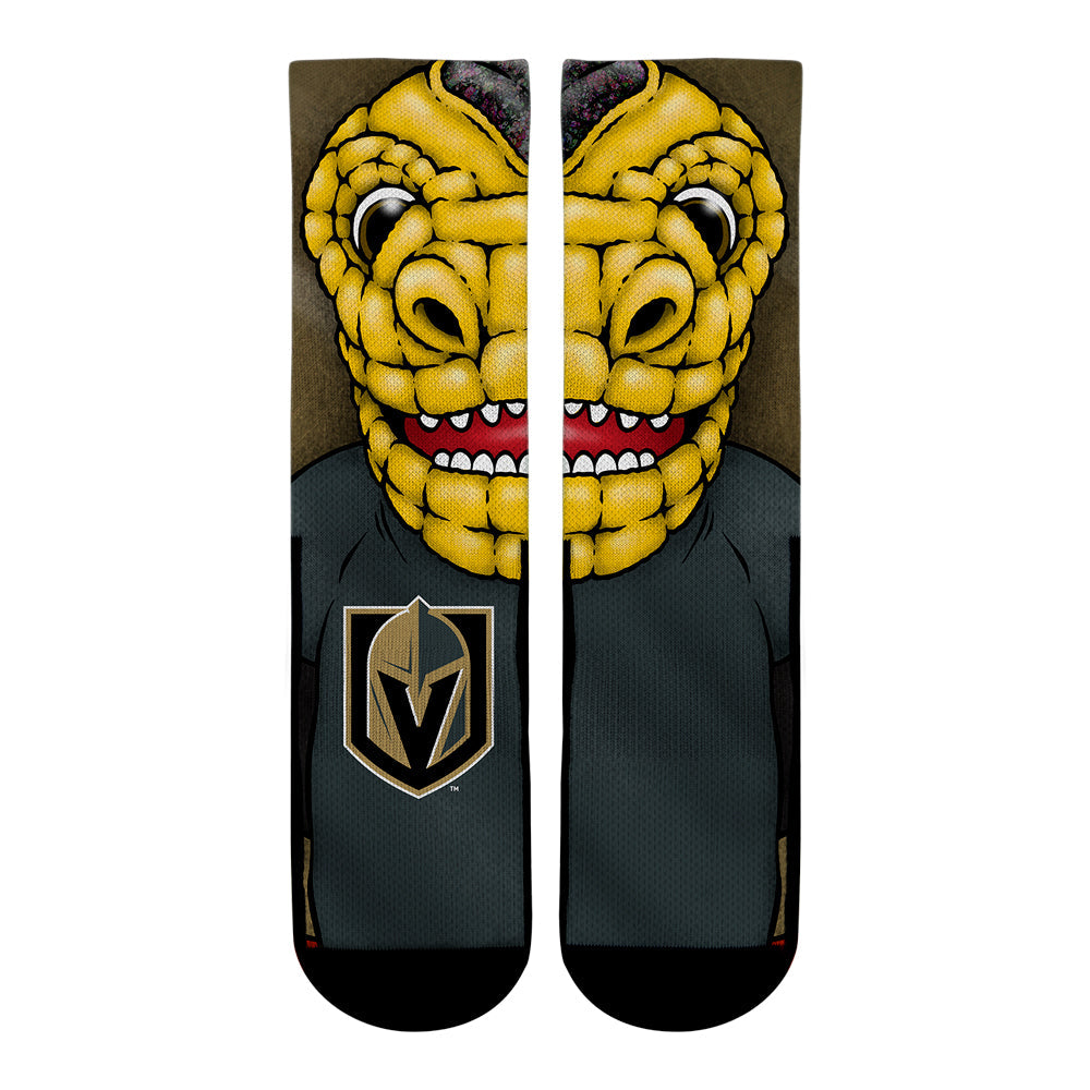 Vegas Golden Knights - Split Face Mascot | Rock 'Em Socks