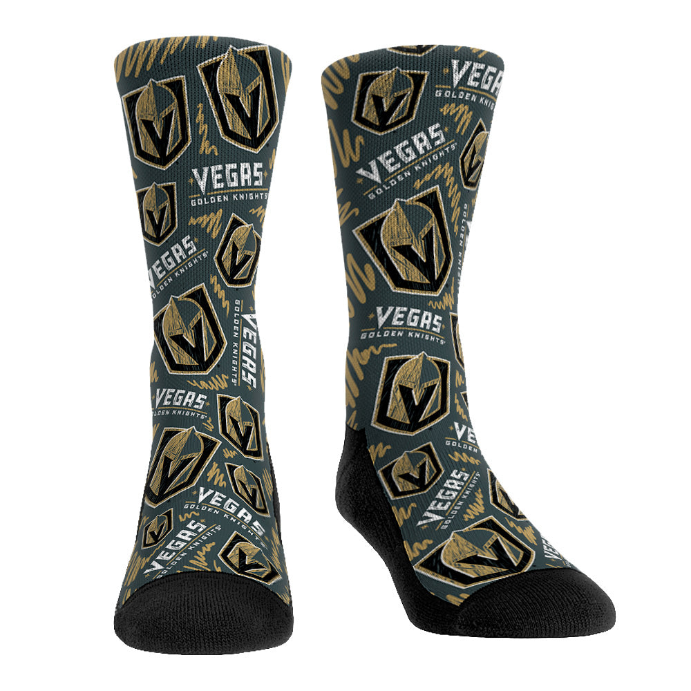 Vegas Golden Knights - Logo Sketch | Rock 'Em Socks