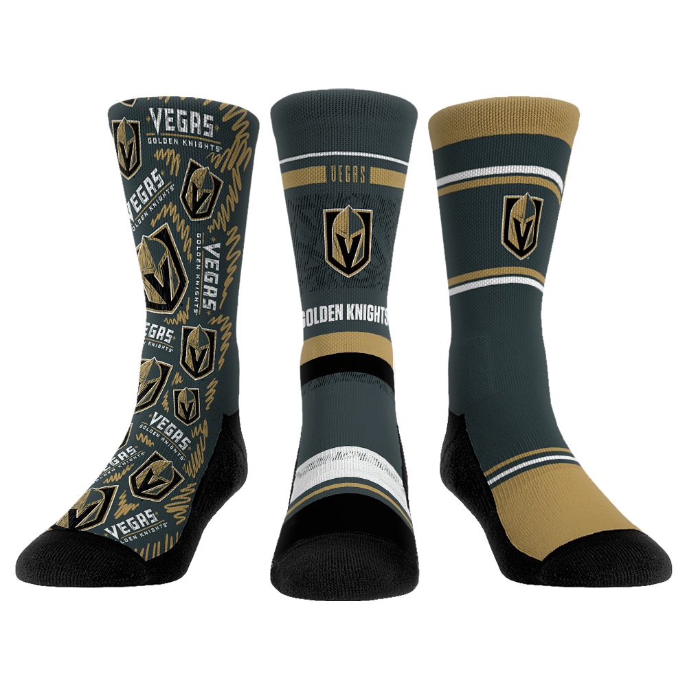 Vegas Golden Knights - 3-Pack | Rock 'Em Socks