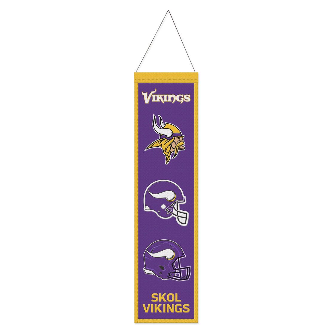 Minnesota Vikings 8" x 32" Wool Banner 1