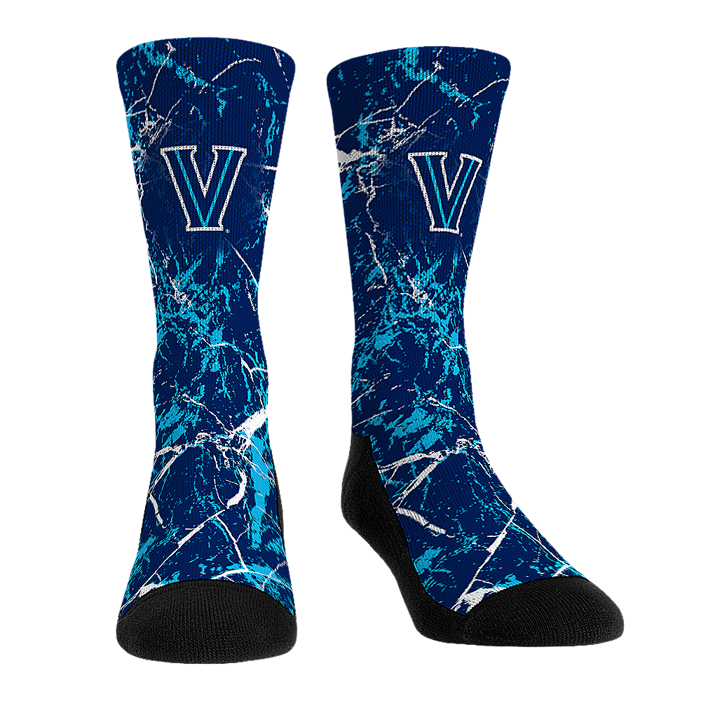 Villanova Wildcats - Cracked Marble | Rock 'Em Socks