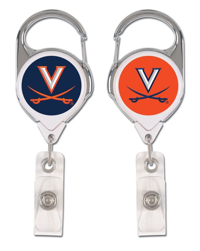 Virginia Cavaliers Reel Retractable 2 Sided Badge Holder