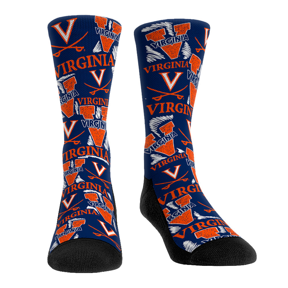 Virginia Cavaliers - Logo Sketch | Rock 'Em Socks