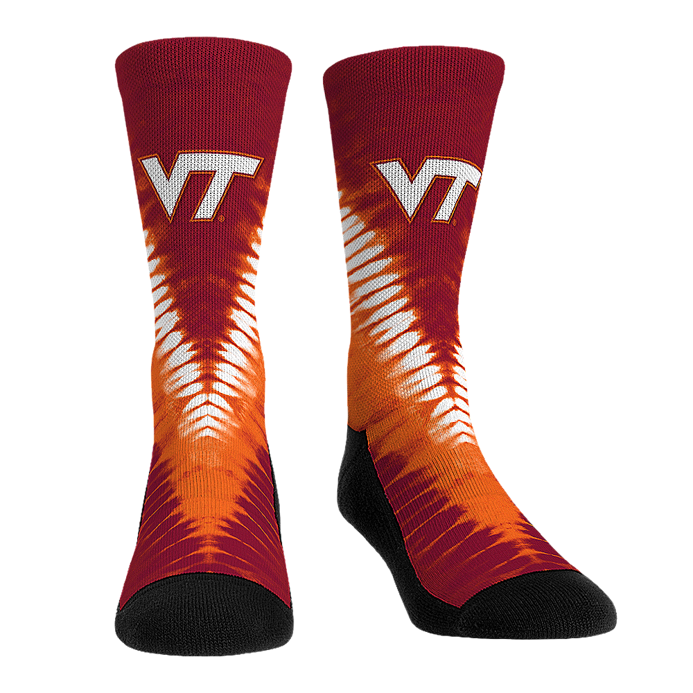 Virginia Tech Hokies - V Shape Tie Dye | Rock 'Em Socks 1