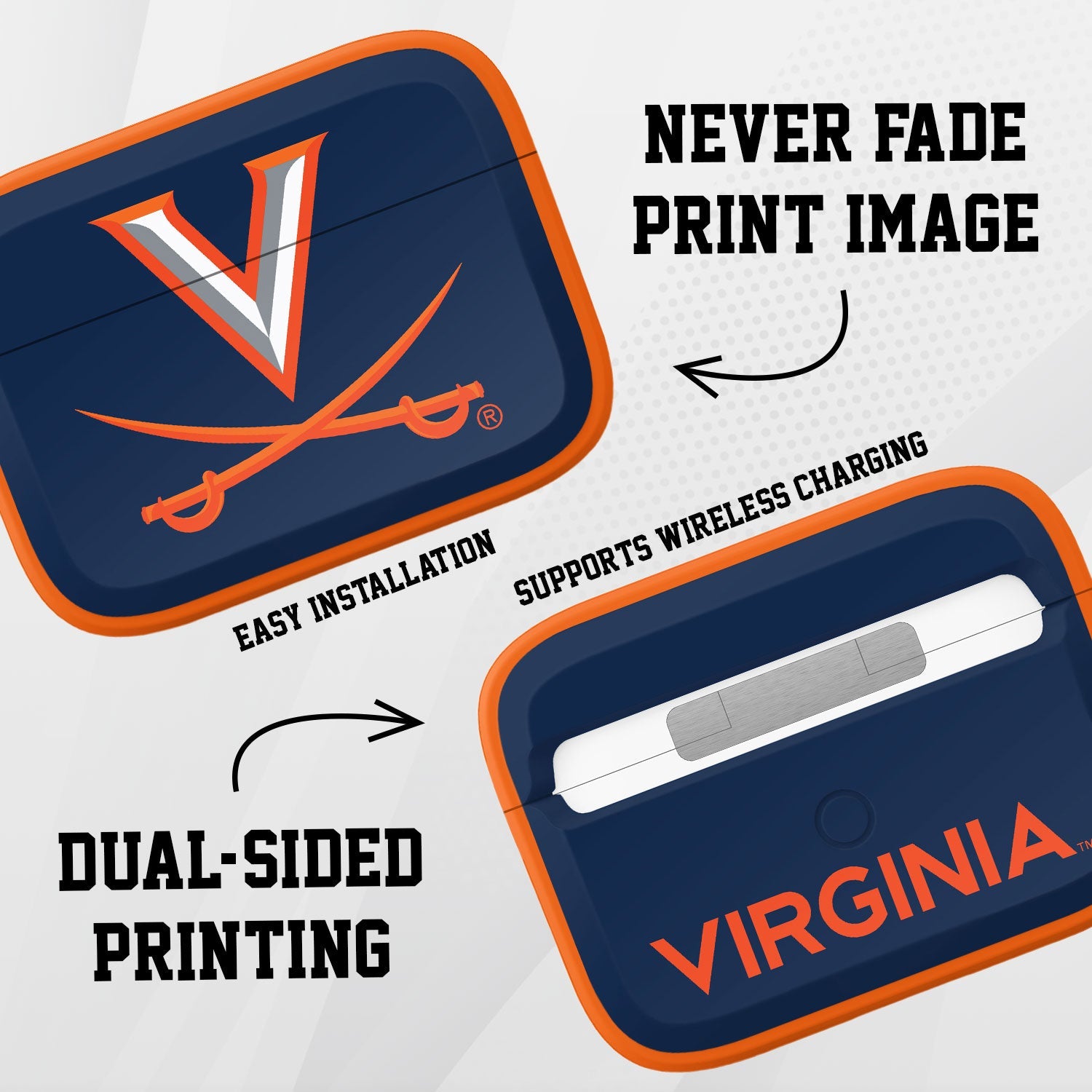 Virginia Cavaliers HDX AirPods Pro 1 & 2 Case Cover 2