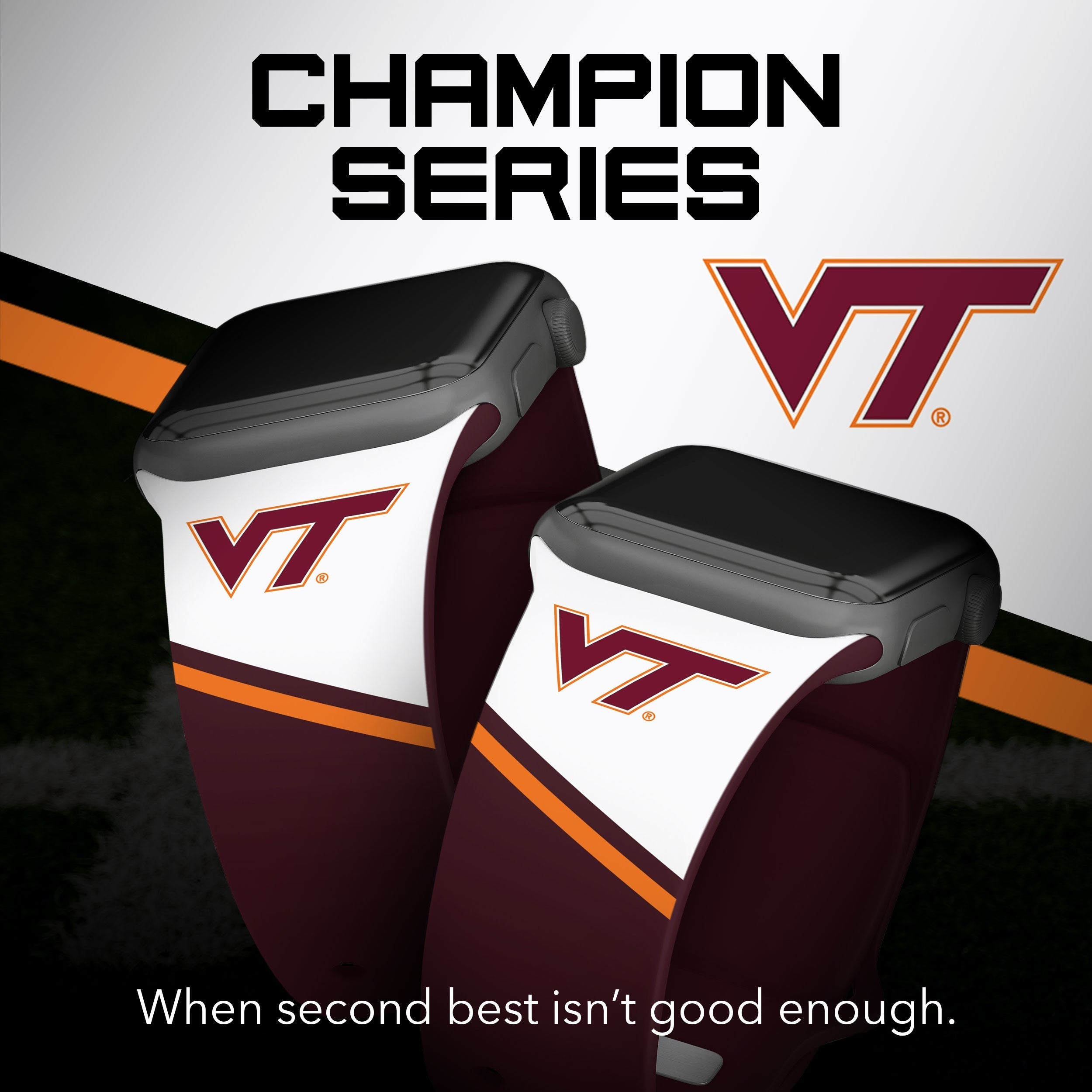 Virginia Tech Hokies HD Apple Watch Band 18